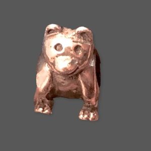 Teddy bear charm fits Pandora sterling silver